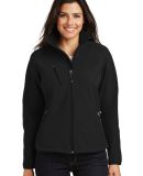 Port Authority Ladies Textured Soft Shell Jacket L in Black