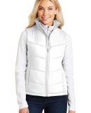 Port Authority Ladies Puffy Vest L709 in White