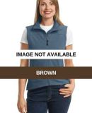 Port Authority Ladies Glacier Soft Shell Vest L796 Brown
