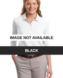 Port Authority Ladies EZCotton153 Pique 34 Sleeve  Black