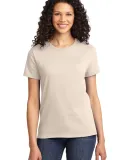 Port & Company Ladies Essential T Shirt LPC61 in Natural