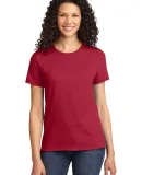 Port & Company Ladies Essential T Shirt LPC61 in Red