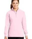 Sport Tek Ladies 14 Zip Sweatshirt LST253 in Pink