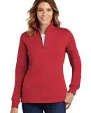 Sport Tek Ladies 14 Zip Sweatshirt LST253 in True red