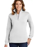 Sport Tek Ladies 14 Zip Sweatshirt LST253 in White