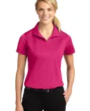 Sport Tek Ladies Micropique Sport Wick Polo LST650 in Pink raspberry