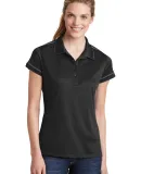 Sport Tek Ladies Contrast Stitch Micropique Sport  Black/White