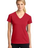 Sport Tek Ladies Ultimate Performance V Neck LST70 in True red