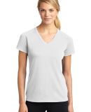 Sport Tek Ladies Ultimate Performance V Neck LST70 in White