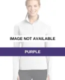 LST850 Sport Tek Ladies Sport Wick Stretch Zip Pul Purple