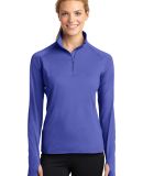 LST850 Sport Tek Ladies Sport Wick Stretch Zip Pul in Iris purple