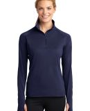 LST850 Sport Tek Ladies Sport Wick Stretch Zip Pul in True navy