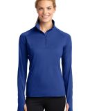 LST850 Sport Tek Ladies Sport Wick Stretch Zip Pul in True royal