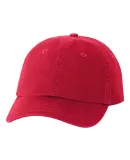 Valucap VC300Y Washed Twill Women/Youth Dad Hat Red