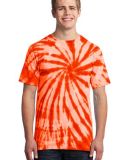 Port & Company Essential Tie Dye Tee PC147 in Orange
