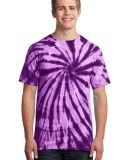Port & Company Essential Tie Dye Tee PC147 in Purple