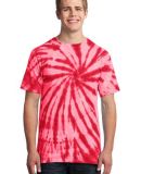 Port & Company Essential Tie Dye Tee PC147 in Red
