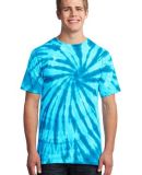 Port & Company Essential Tie Dye Tee PC147 in Turquoise
