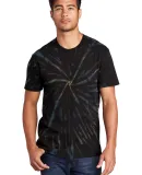 Port  Company Essential Tie Dye Tee PC147 Black Galxy Sp