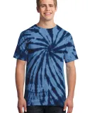 Port  Company Essential Tie Dye Tee PC147 Navy