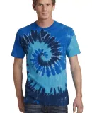 Port  Company Essential Tie Dye Tee PC147 Ocean Rainbow