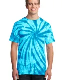 Port  Company Essential Tie Dye Tee PC147 Turquoise