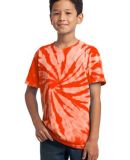 Port & Company Youth Essential Tie Dye Tee PC147Y in Orange