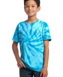 Port & Company Youth Essential Tie Dye Tee PC147Y in Turquoise