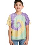 Port & Company Youth Essential Tie Dye Tee PC147Y in Mintrnbw