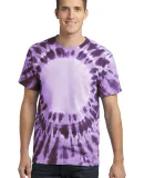 Port  Company Essential Window Tie Dye Tee PC149 Purple