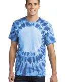 Port  Company Essential Window Tie Dye Tee PC149 Royal