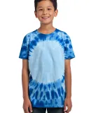 Port & Company Youth Essential Window Tie Dye Tee  Royal