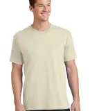 Port & Company PC54 5.4 oz 100 Cotton T Shirt  Natural