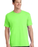 Port & Company PC54 5.4 oz 100 Cotton T Shirt  Neon Green