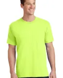 Port & Company PC54 5.4 oz 100 Cotton T Shirt  Neon Yellow