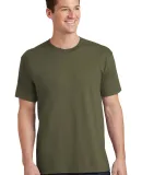 Port & Company PC54 5.4 oz 100 Cotton T Shirt  Olive Drab Grn