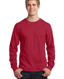Port  Company Long Sleeve 54 oz 100 Cotton T Shirt Red