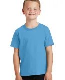 Port & Company Youth 5.4 oz 100 Cotton T Shirt PC5 Aquatic Blue