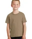 Port & Company Youth 5.4 oz 100 Cotton T Shirt PC5 Sand