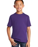 Port & Company Youth 5.4 oz 100 Cotton T Shirt PC5 Team Purple