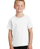 Port & Company Youth 5.4 oz 100 Cotton T Shirt PC5 in White