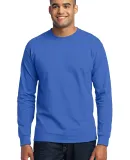 Port  Company Long Sleeve 5050 CottonPoly T Shirt  Royal