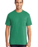 Port  Company 5050 CottonPoly T Shirt with Pocket  Kelly