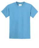 Port & Company Youth 5050 CottonPoly T Shirt PC55Y in Aquatic blue