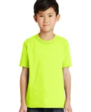 Port & Company Youth 5050 CottonPoly T Shirt PC55Y in Safety green