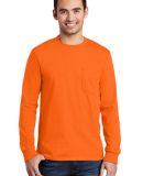 Port & Company Long Sleeve Essential T Shirt with  in Sorange