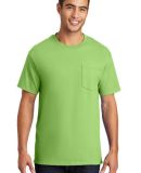 Port & Company Essential T Shirt with Pocket PC61P in Lime
