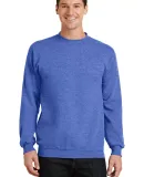 Port  Company Classic Crewneck Sweatshirt PC78 Hthr Royal