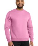 Port & Company Classic Crewneck Sweatshirt PC78 in Candy pink