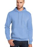 Port & Company Classic Pullover Hooded Sweatshirt  in Light blue